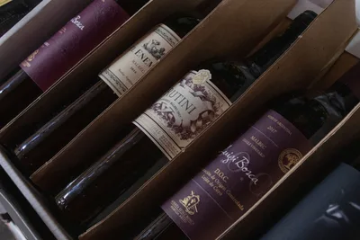 Caja de seis botellas preparada
